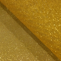 Упаковка для цветов "Клетка с глиттером" золотая, 48 см х 4,5 м Упаковка для цветов "Клетка с глиттером" золотая, 48 см х 4,5 м