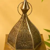 Подсвечник фонарь "Купол" железо 16х15,5х34,5 см