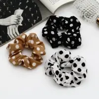 Резинка для волос "Орбита" элит крупный горох, 8 см, микс