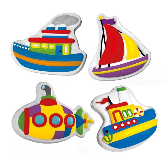 Магниты из гипса под роспись &laquo;Кораблики&raquo;