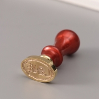 Печать для сургуча с пластиковой ручкой "Жуткая любовь" 6,3х3х2 см