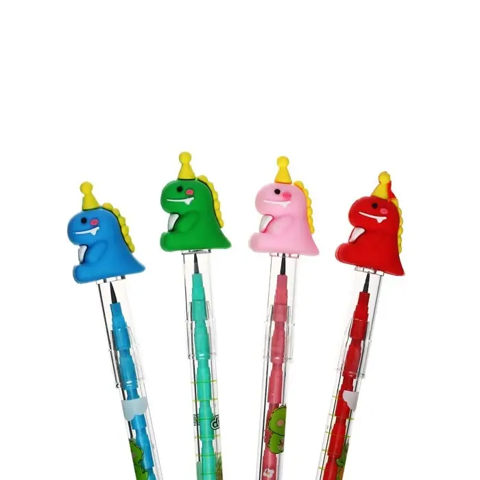 Карандаш - прикол секционный Calligrata &laquo;Динозавр&raquo;, МИКС