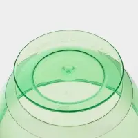 Креманка пластиковая одноразовая для фуршета &laquo;Кристалл&raquo;, 200 мл, зелёная