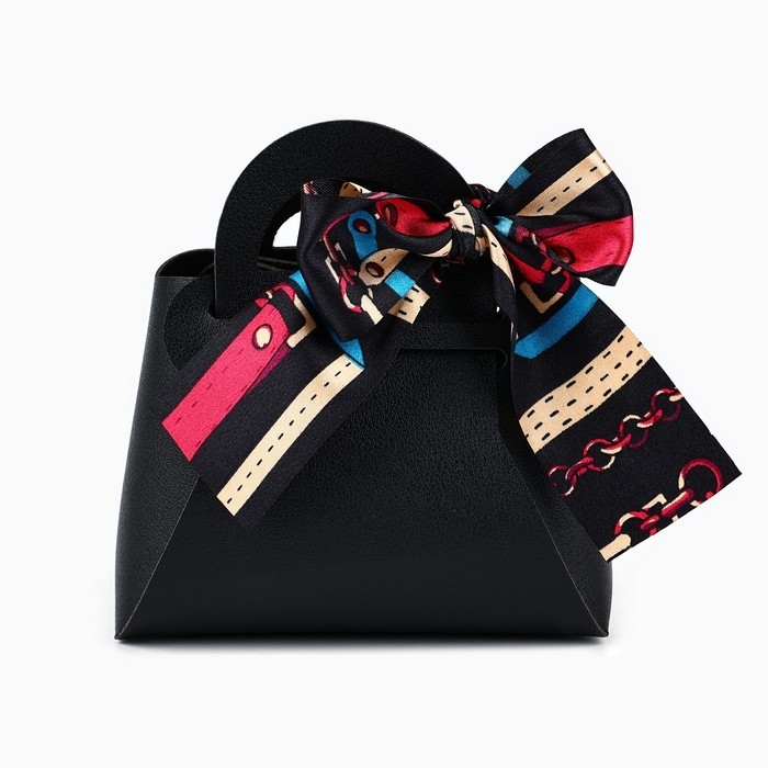 Сумочка подарочная &laquo;Чёрная&raquo;, 12 х 13 х 5.5 см