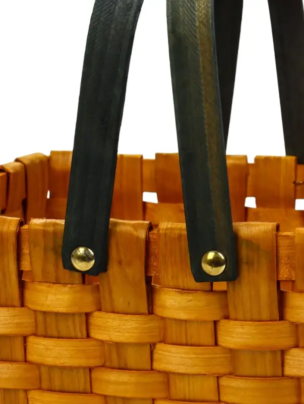 Корзина плетеная  28х23х16 см ручка h=15 см коричневый