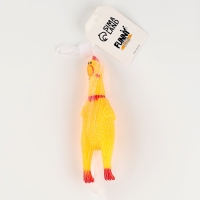 Прикол &laquo;Курица&raquo;, кричит, в сетке, 16 см