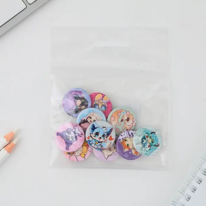 Значок металлический, закатной &laquo;Аниме&raquo;, d=2.5 см, МИКС