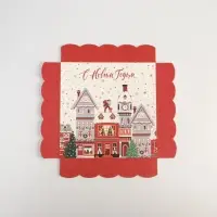 Коробка для кондитерских изделий с пластиковой крышкой &laquo;В ожидании чуда&raquo;, 15 х 15 х 3 см