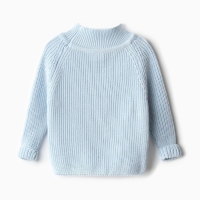 Свитер вязаный для девочки MINAKU, цвет голубой, рост 80-86 см