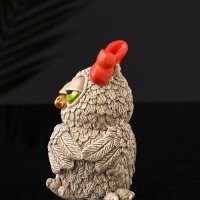 Набор фигур "4 совы на подносе" размер 20х10х10 см, бежевый