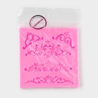 Молд Доляна &laquo;Вензеля, лепнина&raquo;, силикон, 10,5&times;10,5&times;0,7 см, цвет МИКС