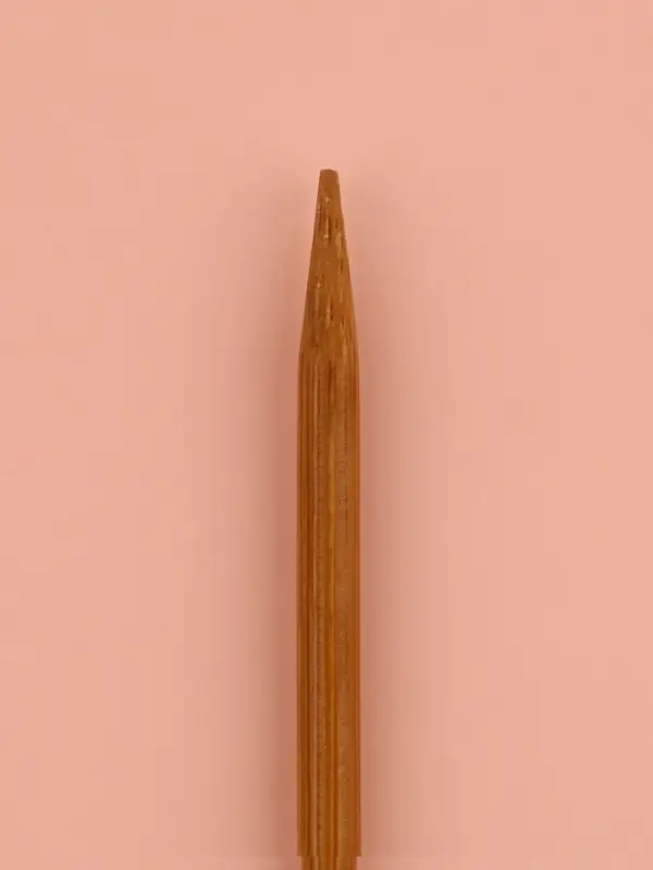 Спицы для вязания, прямые, d=4 мм, 25 см, 2 шт.