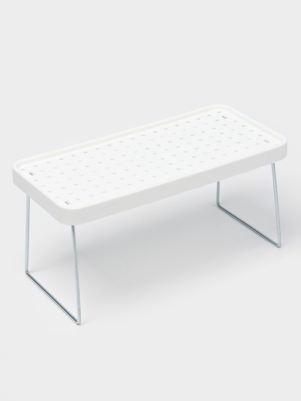 Складной столик-поднос "Макард" 29х14х2 см, цвет белый/серый