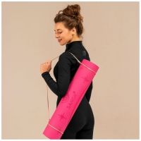 Коврик для йоги Sangh Sun, 183х61х0,6 см, цвет розовый