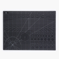 Мат для резки, пятислойный, 60 &times; 45 см, А2, цвет чёрный