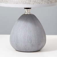 Настольная лампа "Эстель" Е27  40Вт серый 17х17х26 см RISALUX