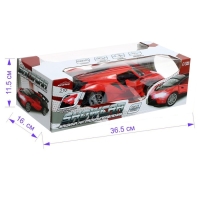 Машина радиоуправляемая &laquo;Шоукар&raquo;, 1:14, световые эффекты, открываются двери, работает от батареек, цвет красный