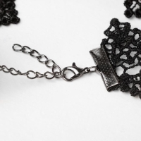 Чокер &laquo;Госпожа&raquo; осколки и цепочки, цвет чёрный ,30см