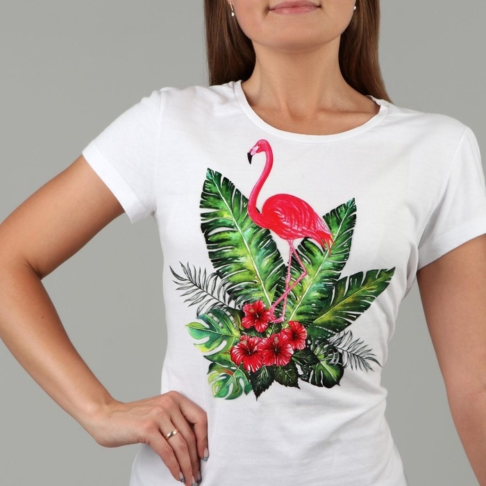 Термотрансфер &laquo;Фламинго в кустах&raquo;, 19,5 &times; 15 см, цена за 1 лист