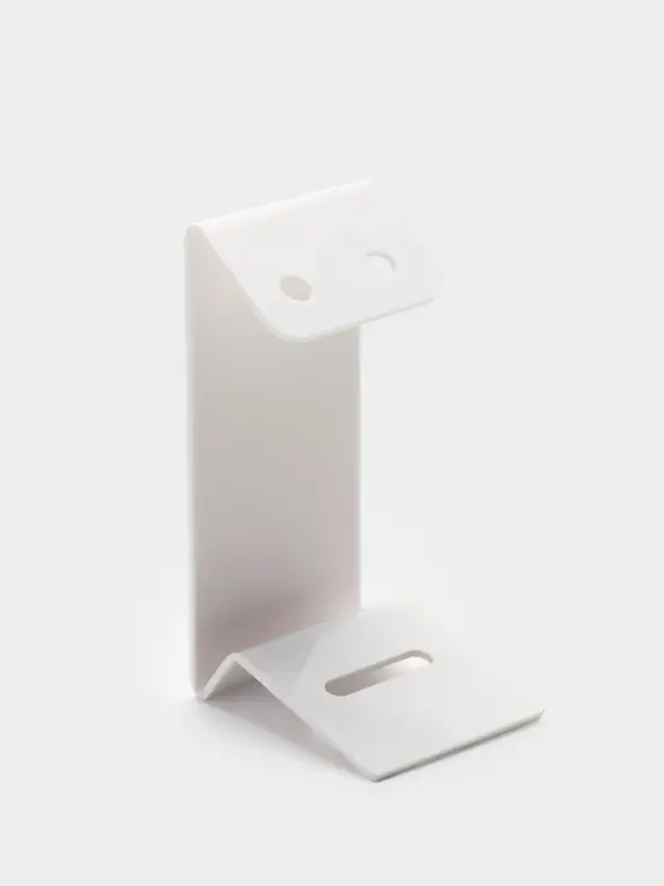 Подставка под серьги, кольцо, 4&times;5&times;9 см, толщина 1.5 мм, белая, В ЗАЩИТНОЙ ПЛЁНКЕ