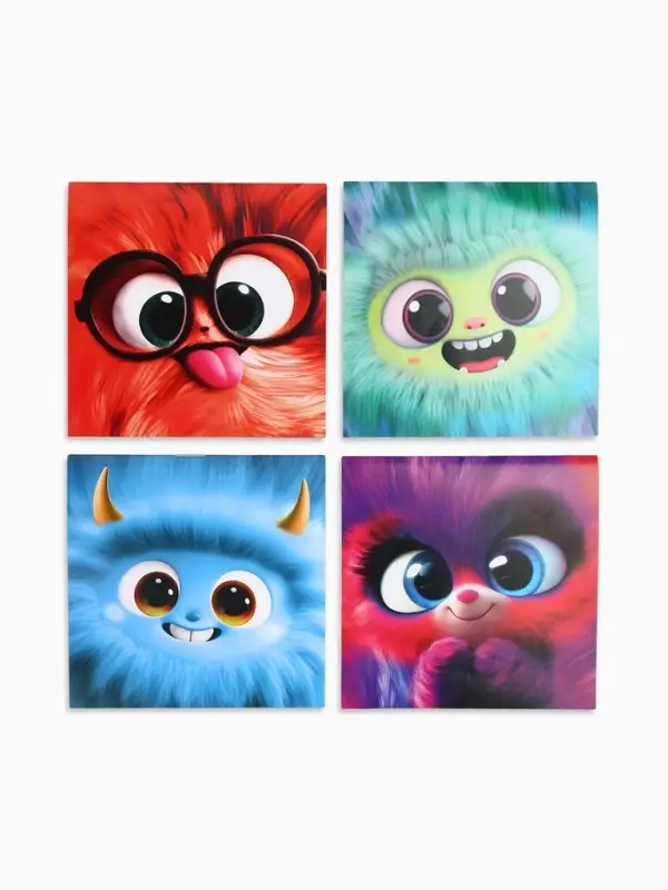 Блокноты 10х10 мм, 16 листов МИКС