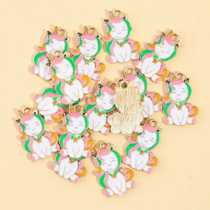 Фурнитура для бижутерии &laquo;Единорог&raquo;, металл, 1,5 х 2,2 см, 15 шт