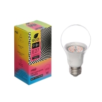 Фитолампа светодиодная Luazon Lighting, А60, E27, 9Вт, IP44, 220В, 270&deg;, мультиспектральная