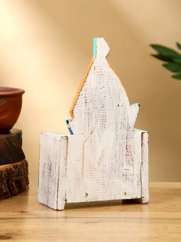 Календарь настольный "Парусник" дерево 11х5х16 см, цв. оранжевый