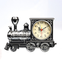 Часы настольные будильник детский &laquo;Паровоз&raquo;, циферблат d-6 см, 11&times;18 см