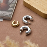 Набор серьги и каффы 3 шт. &laquo;Бублик&raquo; кольца, цвет золото в серебре