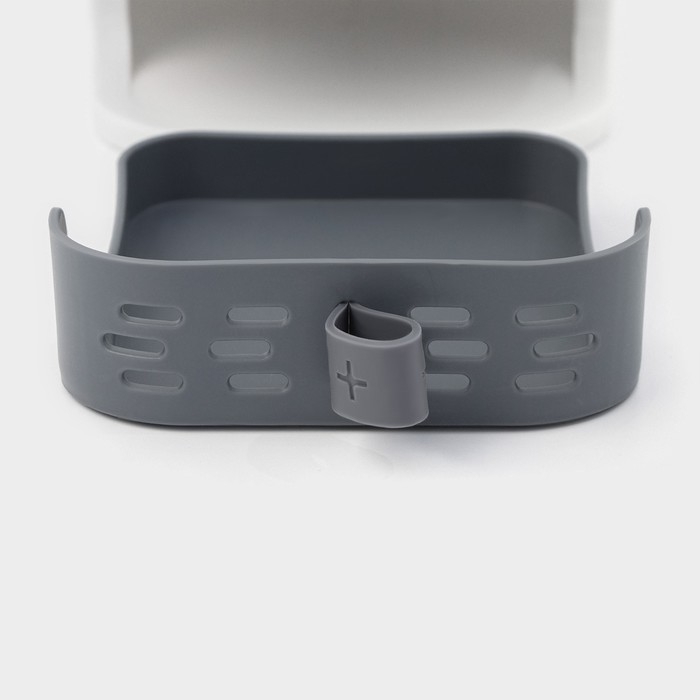 Ёршик для унитаза силиконовый SAVANNA, 10,8&times;42,5 см, цвет серый