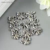 Подвеска "Пчелка", цвет серебро