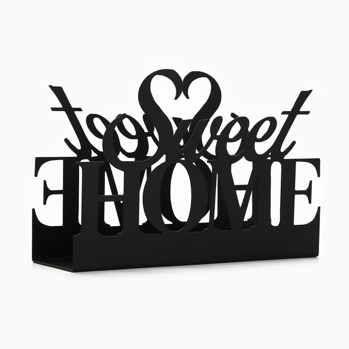 Салфетница &laquo;Sweet home&raquo; металлическая, 14 х 9 см