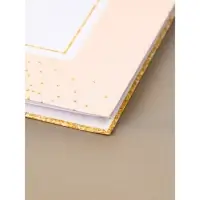 Книга свадебных пожеланий "Розовая с золотыми блестками" на пружине ВБ, 21.1 х 21 см