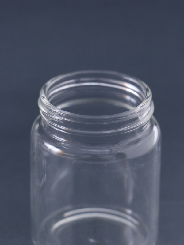 Декор для творчества стекло "Баночка с крышкой" серебро  набор 6 шт 4,7х4,7х6 см