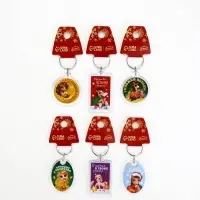 Брелок из пластика &laquo;Новогодний&raquo;, 6 шт., 5&times;4 см, МИКС