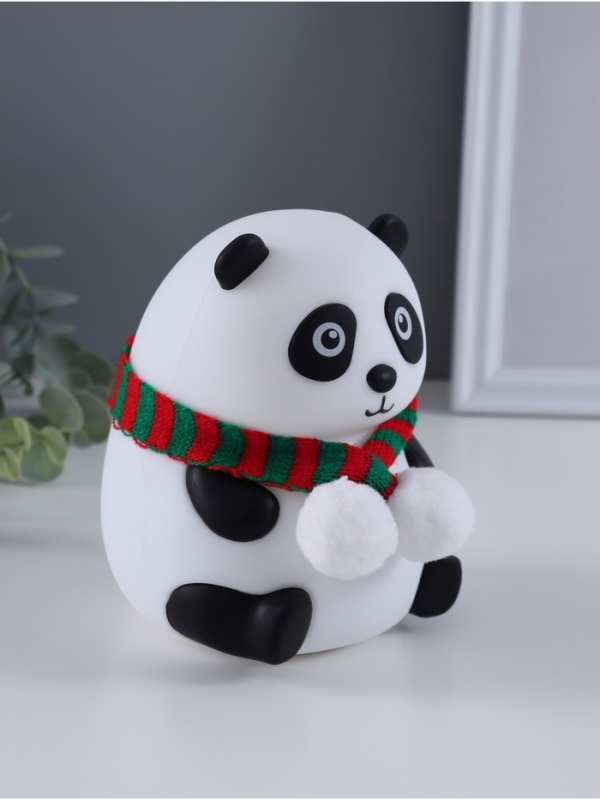 Ночник антистресс Ночник антистресс "Панда в шарфе" 2Вт LED RGB USB 10,5х10х13,5см