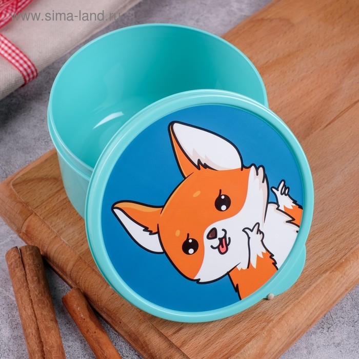 Ланч-бокс &laquo;Корги&raquo;, 500 мл