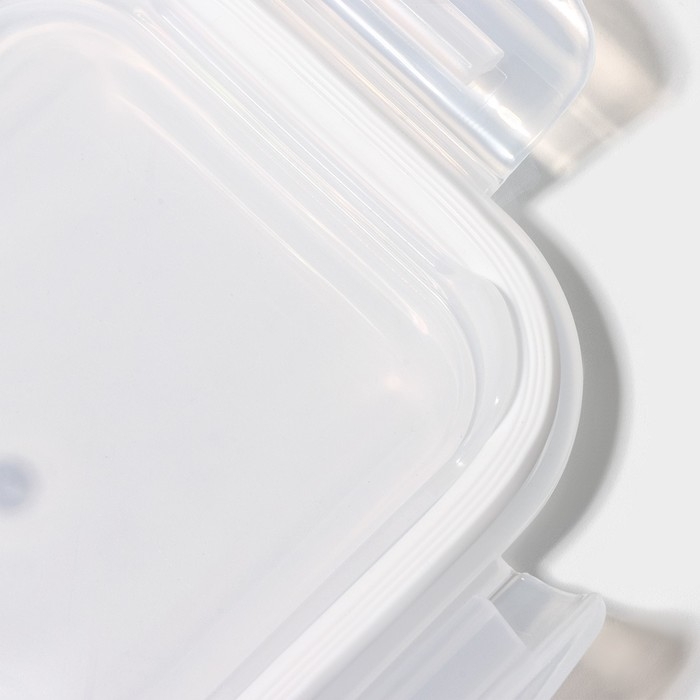 Контейнер для еды из жаропрочного стекла Доляна &laquo;Данте&raquo;, прямоугольный, 370 мл, 14,5&times;10,5&times;5,5 см