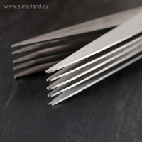 Ножницы кухонные для зелени Доляна &laquo;Кольца&raquo;, 19 см, цвет голубой