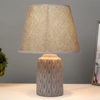 Настольная лампа "Арнелла" Е14 40Вт серый 22,5х22,5х35 см RISALUX Настольная лампа "Арнелла" Е14 40Вт серый 22,5х22,5х35 см RISALUX