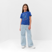 Футболка детская MINAKU "Gummy bear", цвет электрик, рост 98 см