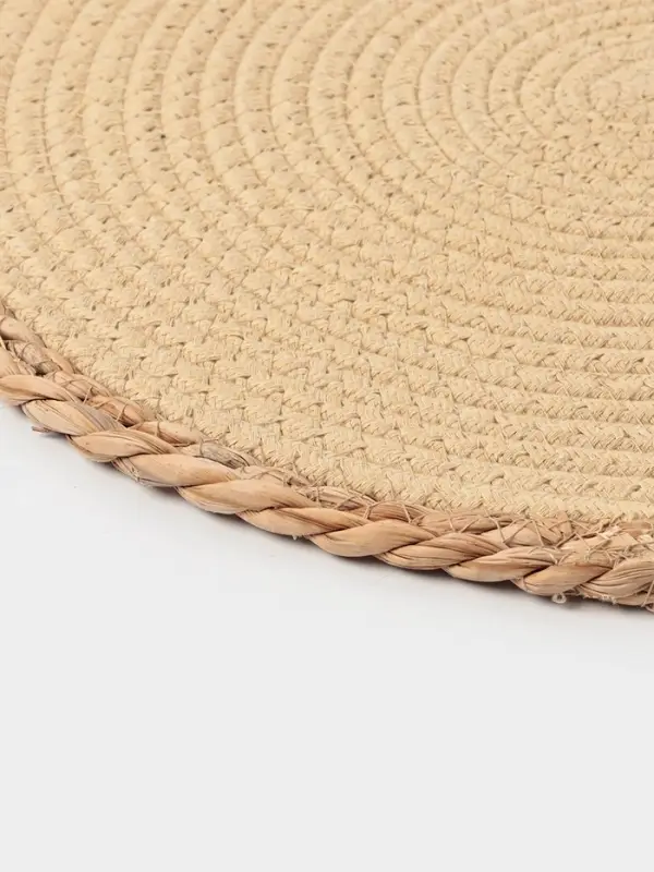 Салфетка плетеная 38х38 см "Мэг" цвет бежевый