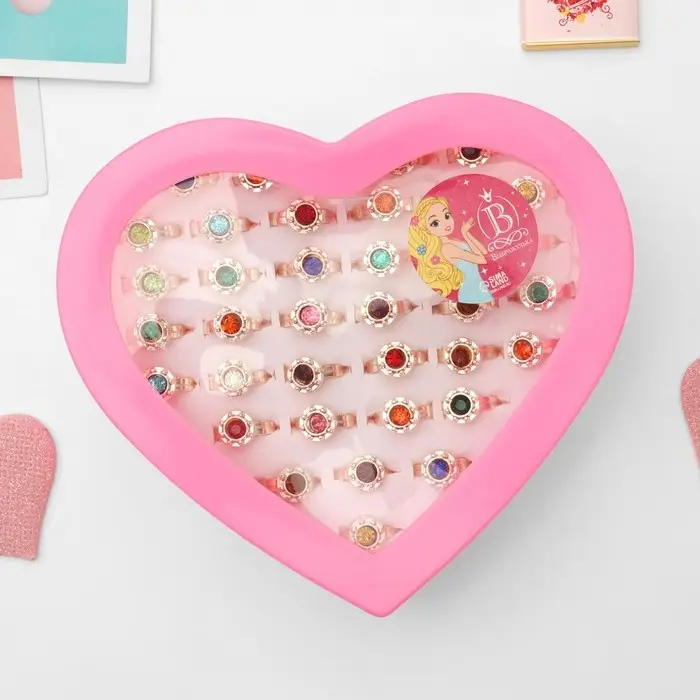 Кольцо детское &laquo;Выбражулька&raquo; орбита, цвет МИКС в золоте, безразмерное