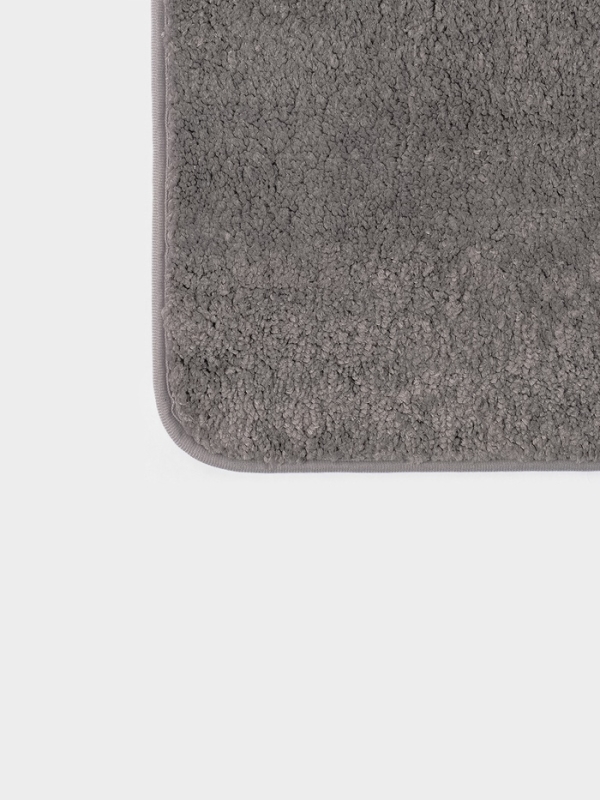 Набор ковриков для ванной "Анси" из микрофибры Доляна 40х50 и 50х80 см, серый