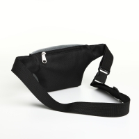 Сумка поясная на молнии, 3 наружных кармана, цвет серый/чёрный Сумка поясная на молнии, 3 наружных кармана, цвет серый/чёрный