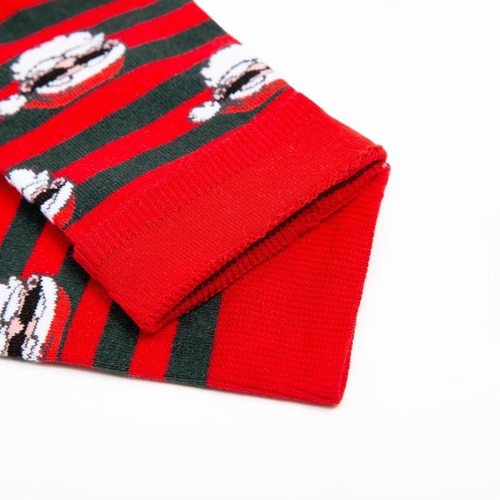 Носки мужские, цвет красный, размер 25-27