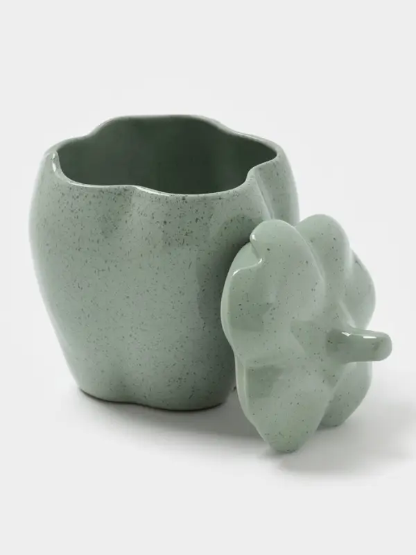 Горшок для запекания "Перец" 0,65л,"Гармония"  цвет зеленый