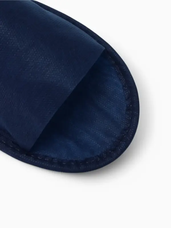 Тапочки одноразовые, "Эконом ПВХ", антискользящие, подошва 3 мм, синие