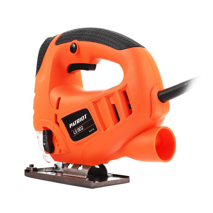 Лобзик PATRIOT LS902, 800 Вт, 800-3000 ход/мин, пропил 100 мм, кейс, литая платформа